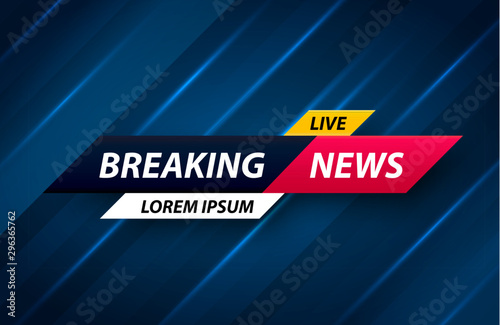 Breaking news background. Vector illustration
