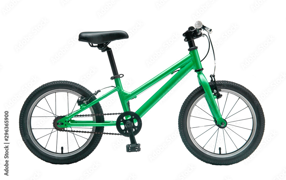 Isolated Kids Bicycle In Metallic Color Frame Isolated Kids Bicycle In Metallic Color Frame