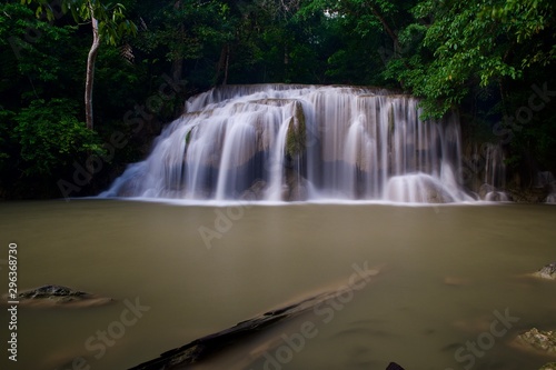 Erawan Waterfall at Kanchanaburi Thailand. Beutiful waterfall.