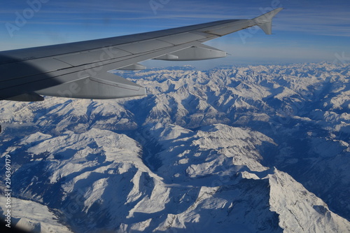 aerial view from plane