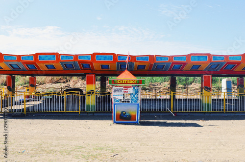 Ticket booth for car game