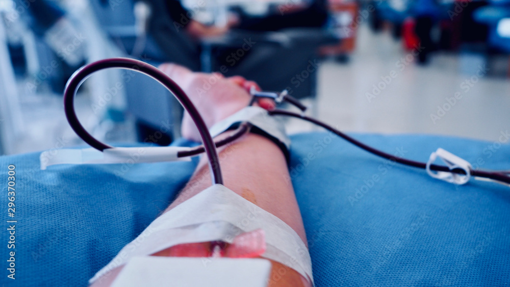 Arm giving blood Stock Photo Adobe Stock