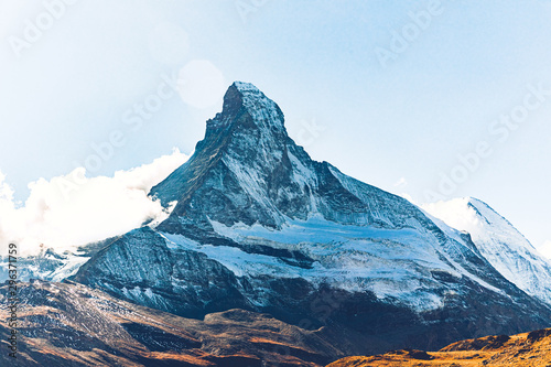 Scenic view of Matterhorn mountain against sky