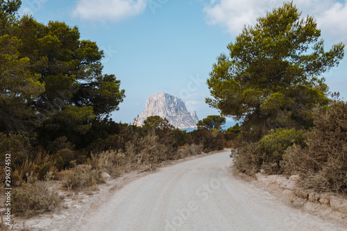 Empty road against sky photo