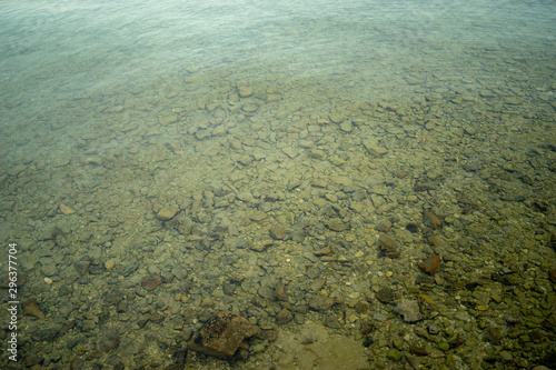 Fototapeta Naklejka Na Ścianę i Meble -  stone shallow coast, the northern Mediterranean