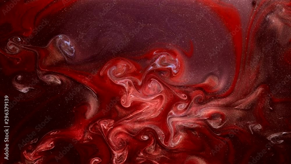Paint mix motion. Mysterious shimmer. Red purple ink flow. Paint mix motion. Mysterious shimmer. Red purple ink flow.