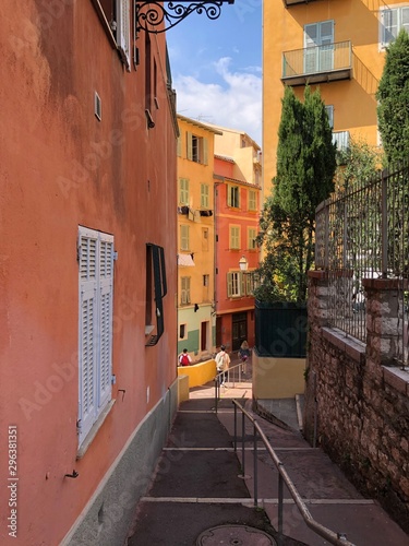 narrow street in old town
