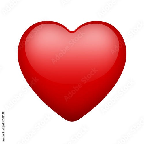 Shiny heart in red color for valentine's day. Love symbol Type 4. Free Download Shiny heart in red color for valentine's day. Love symbol Type 4. - GFXLoad
