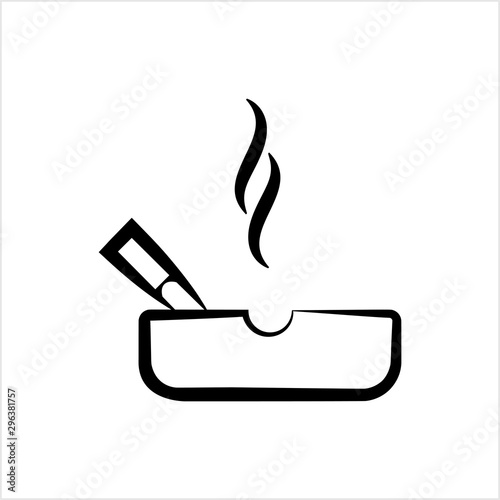 Ashtray Icon, Cigarette Ashtray