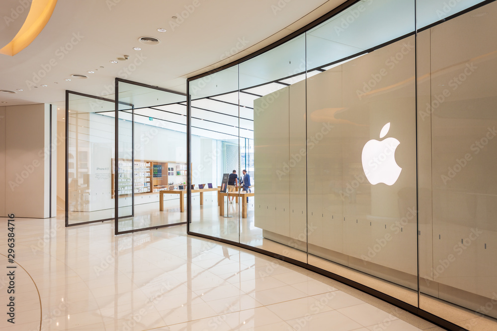 Apple Store in Dubai Mall, UAE Stock Photo Adobe Stock