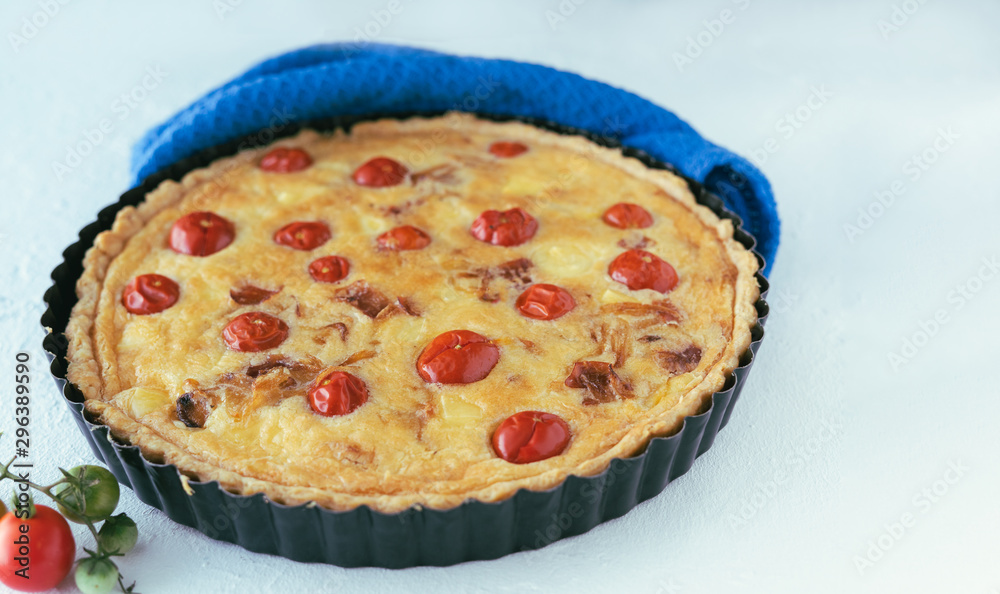 Cherry tomato quiche. Cherry tomato quiche.