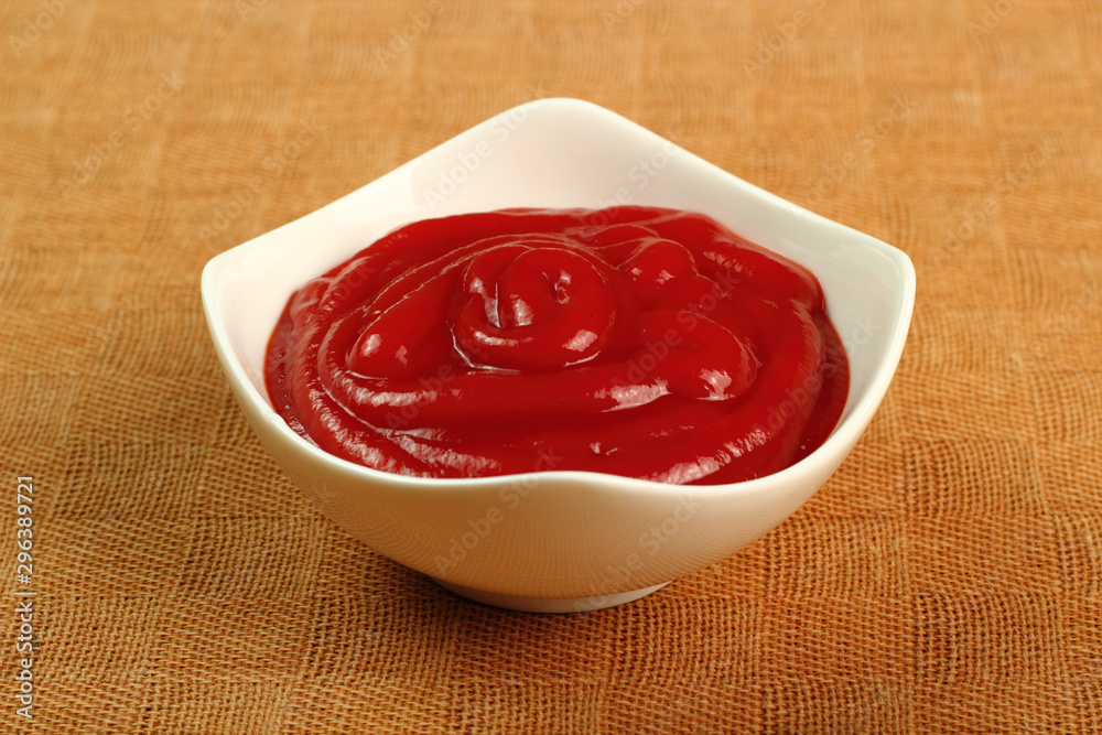 Ketchup in bowl