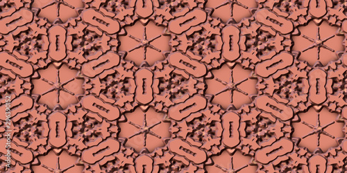 Ornamental embossed 3D meta...
