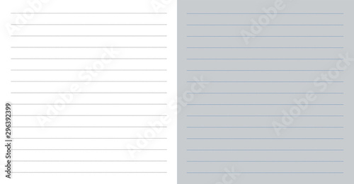 Set 2 horizontal small stroke dotted pattern paper note sheet.  Quick notes template foroffice, business and copy space vector.