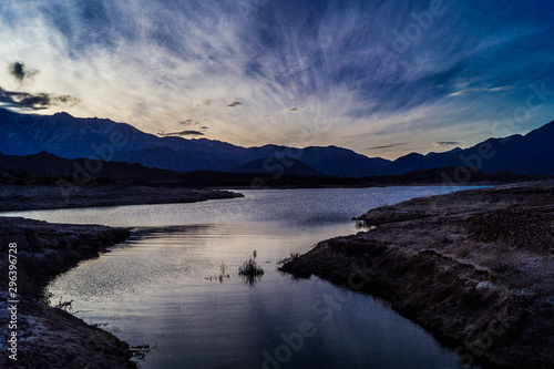 Wallpaper Mural Potrerillos dam in the afternoon on spring with some clouds Torontodigital.ca