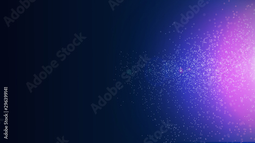 Abstract dots illustration plexus background motion transformation flow swirls wave of flickering light of future innovation technology digital business decentralize communication connection network