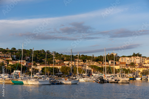 Billede på lærred 03 OCT 2019 - Sainte Maxime, Var, France - The port