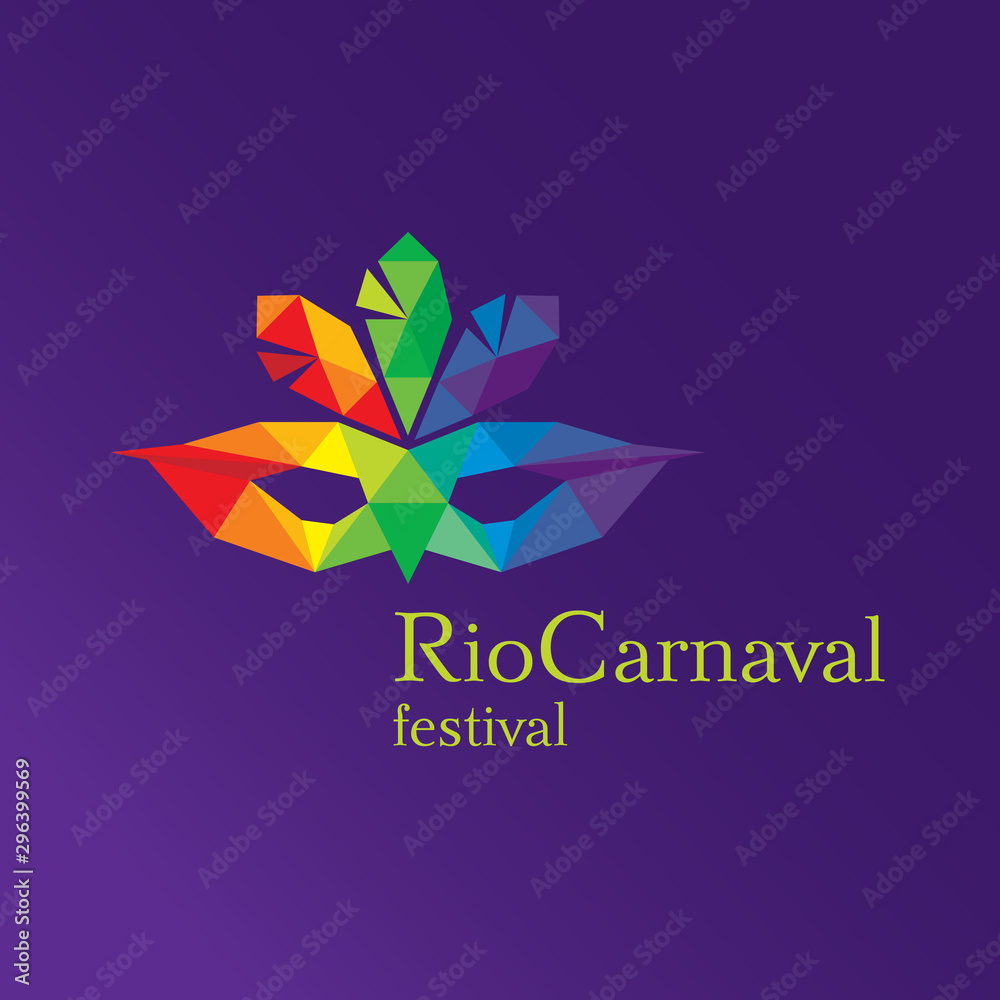 Obraz premium Rio carnaval logo. Carnival festival