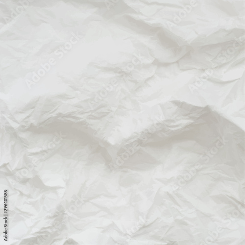 Vector texture of crumpled paper. Realistic illustration.