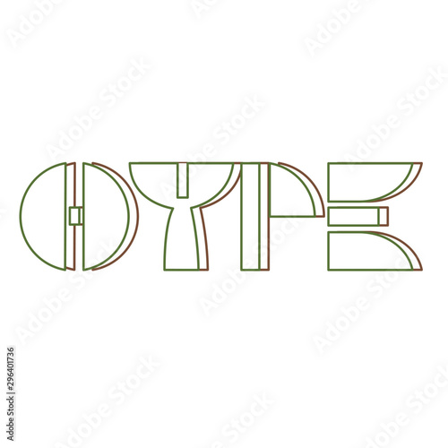 hype word lettering vector illustration isolated
