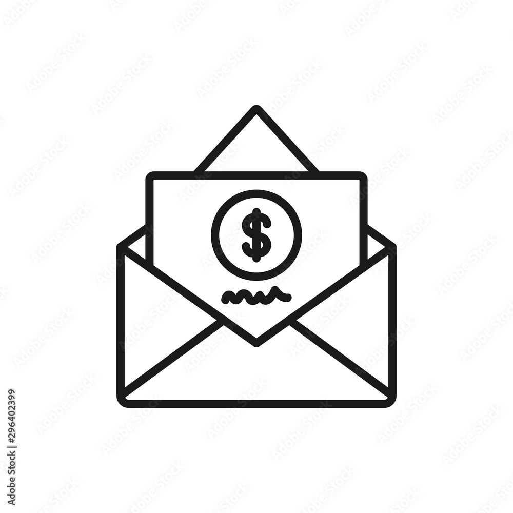 payment notifications - minimal line web icon. simple vector illustration. concept for infographic, website or app. payment notifications - minimal line web icon. simple vector illustration. concept for infographic, website or app.