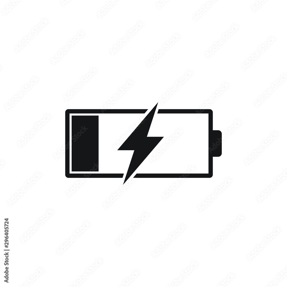 Battery charger icon. Vector illustration Stock Vector | Adobe Stock