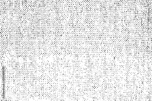 Rich, heavy fabric texture. Vector texture of weaving cloth. Grunge background. Abstract halftone vector illustration. Overlay for interesting effect and depth. Black isolated on white background.