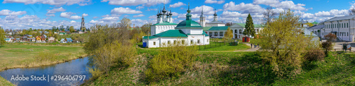 Фотография Panoramic view of Suzdal, a well preserved old Russian town-museum