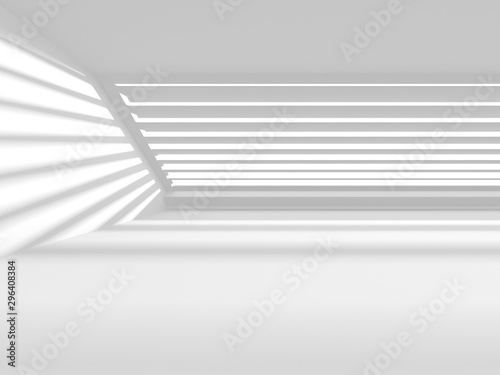 Futuristic White Architecture Design Background