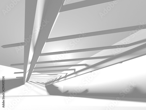 Futuristic White Architecture Design Background