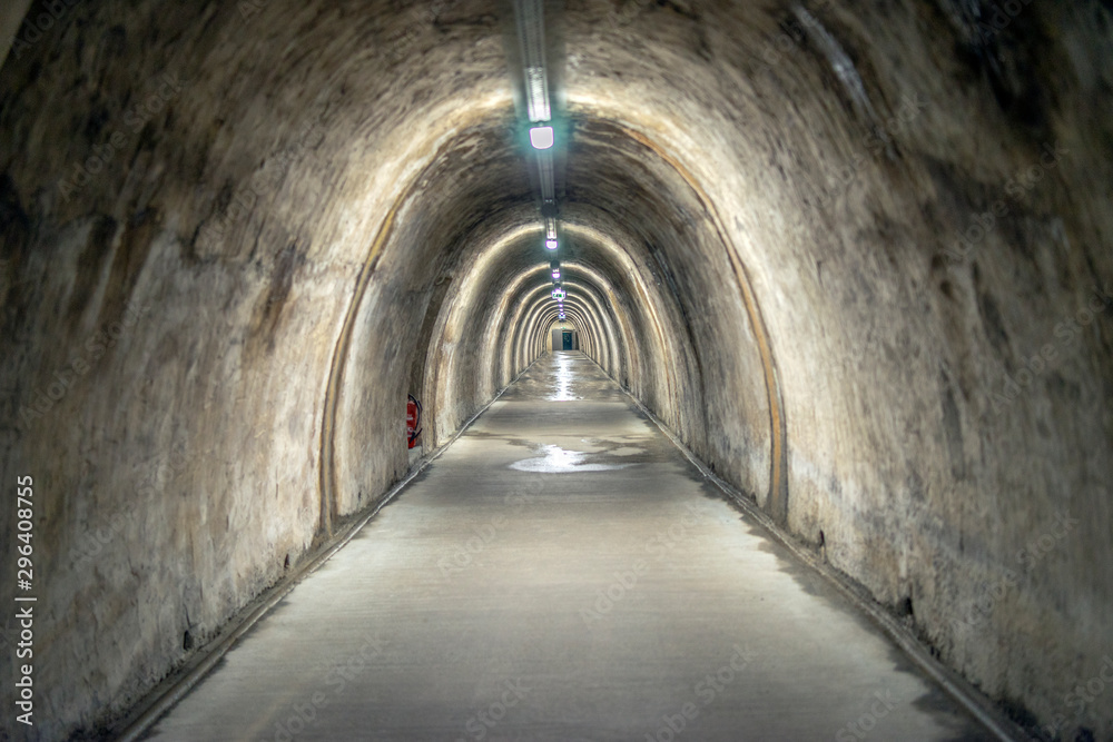 Abandoned tunnel, 2 world war, architecture, minimalism