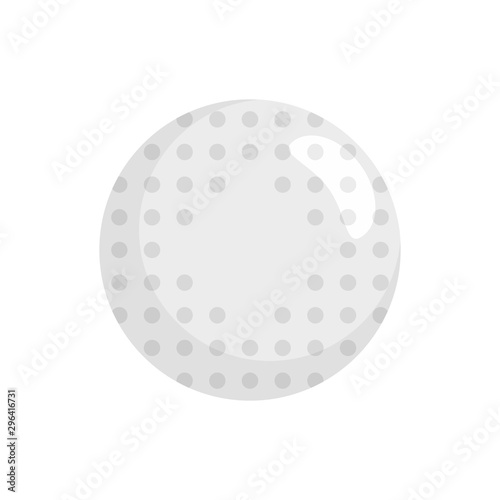 Field hockey ball icon. Flat illustration of field hockey ball vector icon for web design
