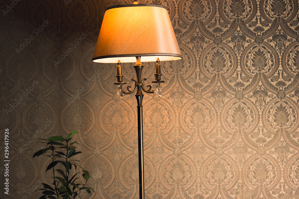 lamp in home interior