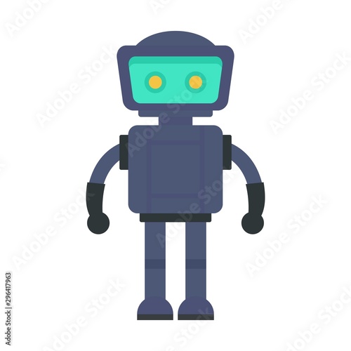 Fototapeta Naklejka Na Ścianę i Meble -  Bot robot icon. Flat illustration of bot robot vector icon for web design