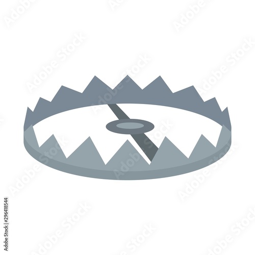 Round trap icon. Flat illustration of round trap vector icon for web design