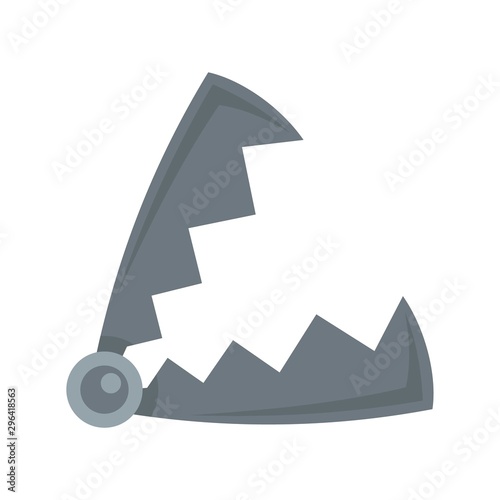 Metal hunter trap icon. Flat illustration of metal hunter trap vector icon for web design
