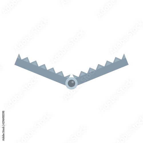 Hunt trap icon. Flat illustration of hunt trap vector icon for web design