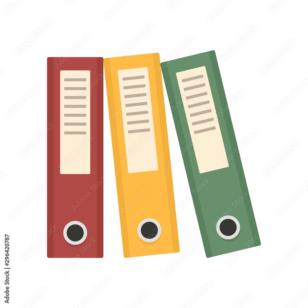 Office folder icon. Flat illustration of office folder vector icon for web design Office folder icon. Flat illustration of office folder vector icon for web design