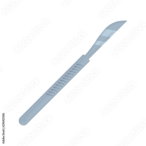 Scalpel icon. Flat illustration of scalpel vector icon for web design