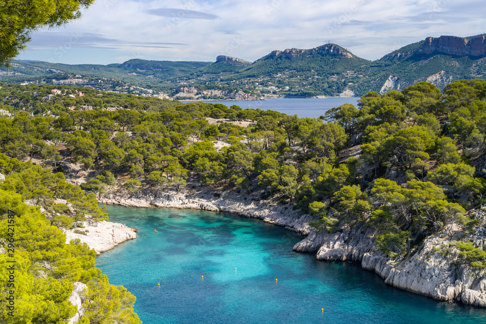 Amazing viewpoint on the cliffs, Calanques National Park near Cassis