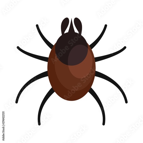 Animal mite icon. Flat illustration of animal mite vector icon for web design