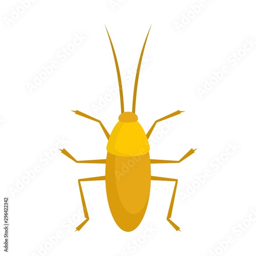 Cockroach icon. Flat illustration of cockroach vector icon for web design