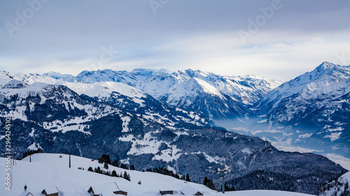 beautiful mountain view. Snow Mountain © EwaStudio