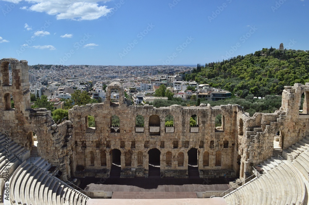 panoramic view of athens greece
