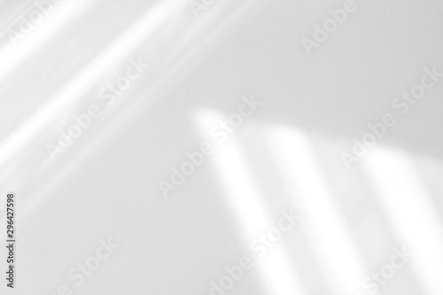 Organic drop diagonal shadow on a white wall. Overlay effect for photo, mock-ups, posters, stationary, wall art, design presentation