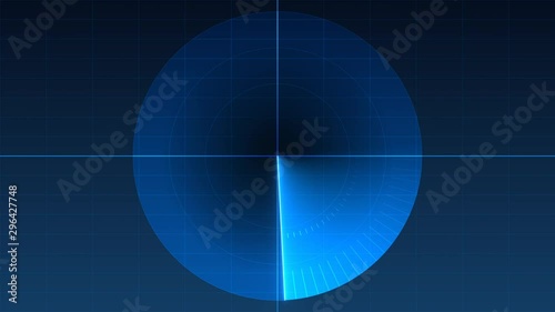 4K Radar HUD display - Clean, crisp animation ready to be used in your project