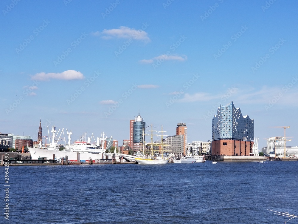 Fototapeta premium Ciudad Hamburgo Puerto