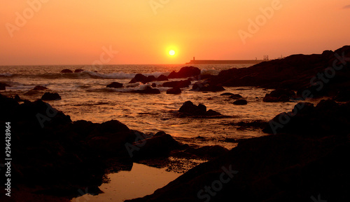 One more sunset. Beach of Matosinhos, Oporto