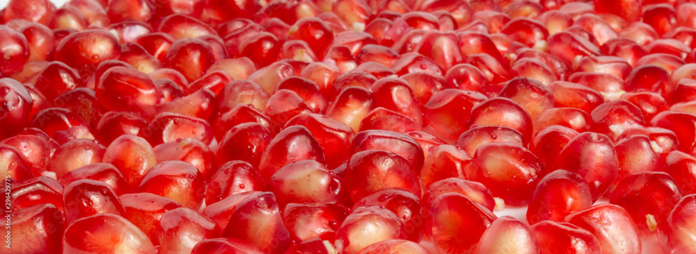 Pomegranate berries on a white background isolate Pomegranate berries on a white background isolate