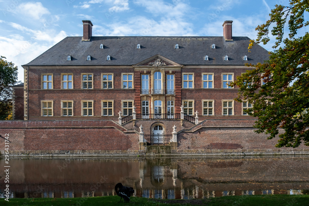 Fototapeta premium Barockschloss Ahaus-Gartenfront